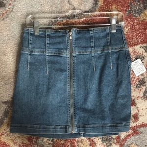 Free people denim skirt